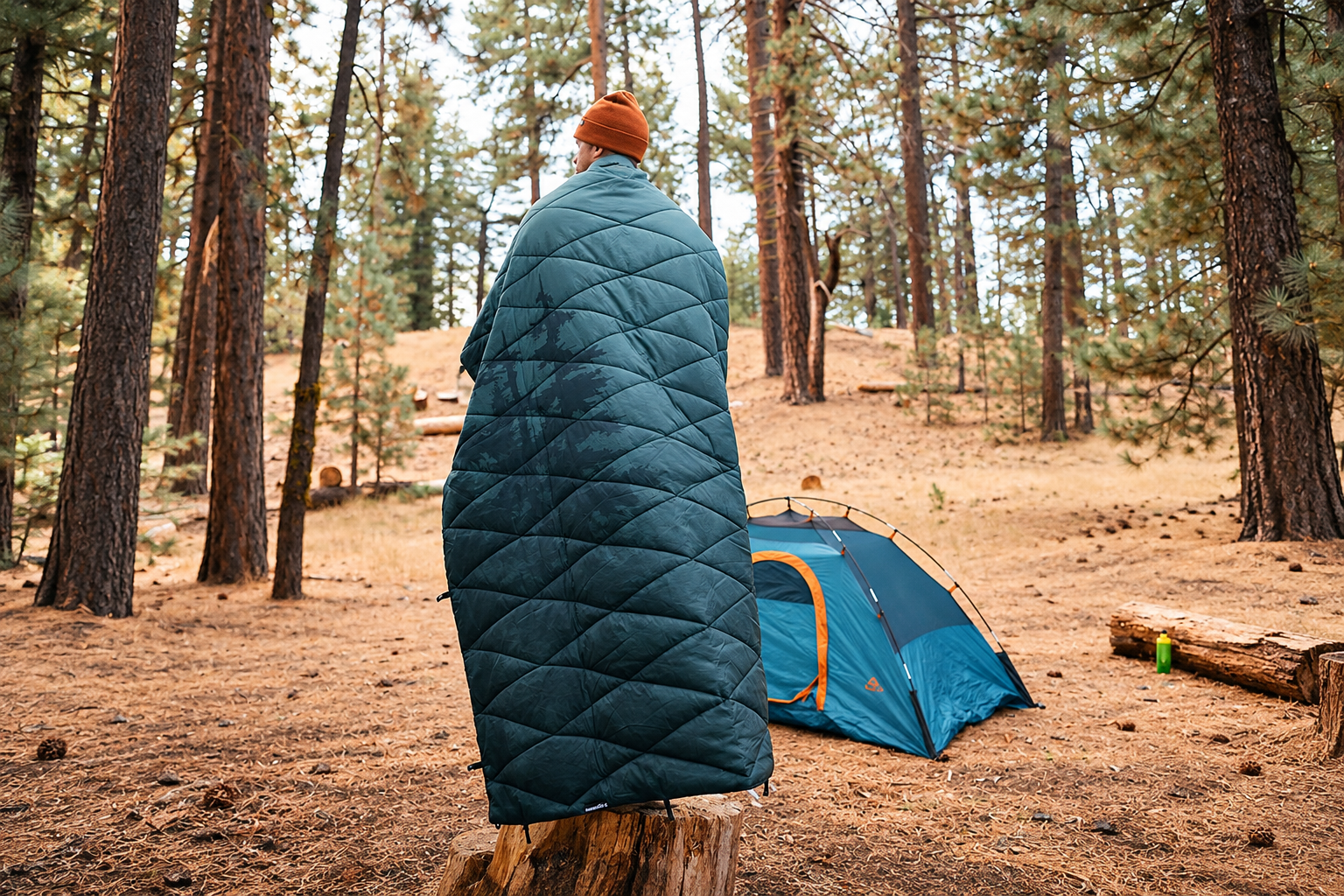 Camping sleeping gear including sleeping bags, mattresses, quilts and pillows